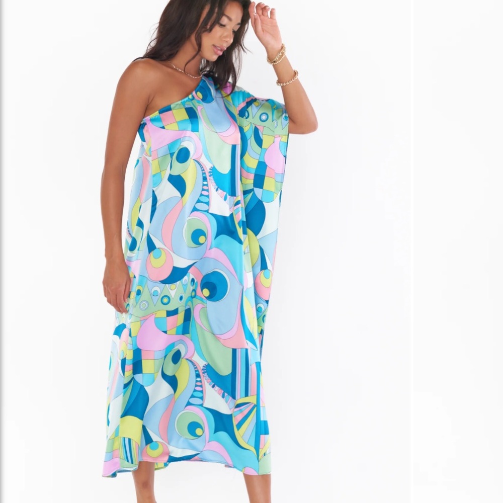 Show Me Your Mumu Tropez Maxi Go Go Luxe Satin in XL